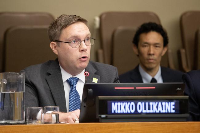 Mikko Ollikainen, Manager, Adaptation Fund - UNFF18 - 9May2023. - Photo