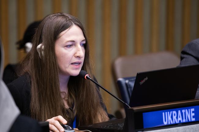 Yana Vikhtiuk, Ukrania - UNFF18 - 8May2023