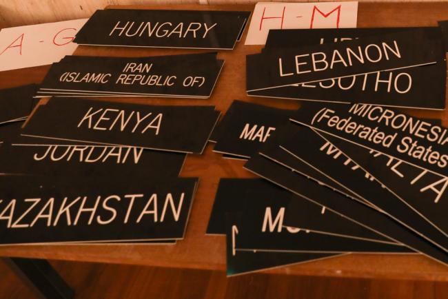 Country name plates