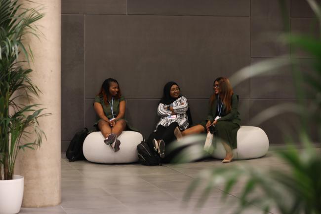 Delegates around the venue