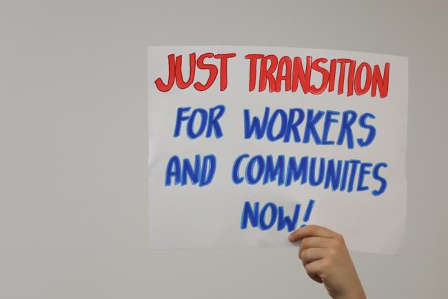 Just transition action
