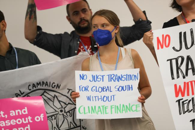 Just transition action