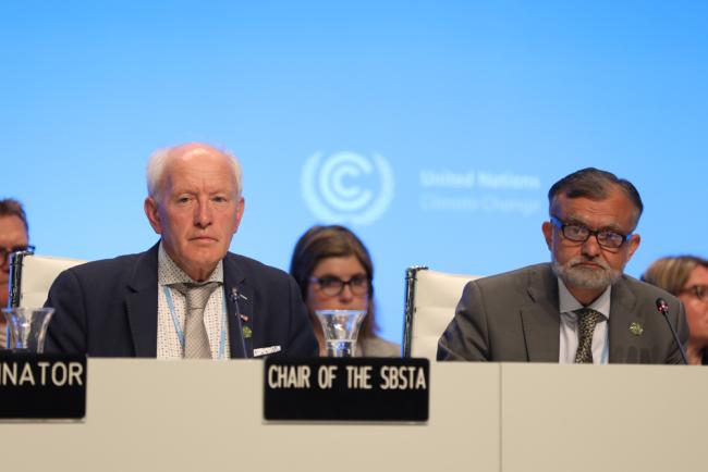 Harry Vreuls, SBSTA Chair, and Nabeel Munir, SBI Chair