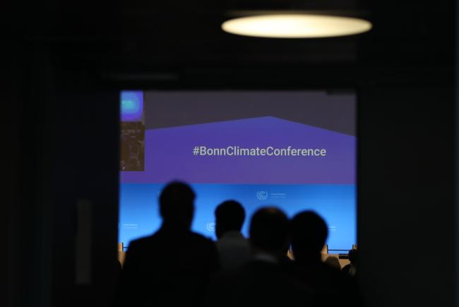 Delegates arrive for the first day of the Bonn Climate Change Conference 2023