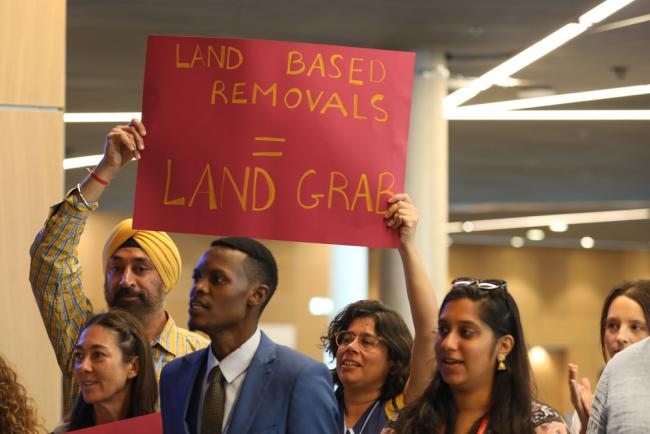 Land based removals = land grabs