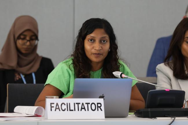 Facilitator Khadeeja Naseem, Maldives