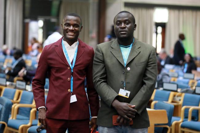 Fredrick Owino, YED-Foundation Kenya, and Joseph Okech, Young Generation Youth Initiative Kenya