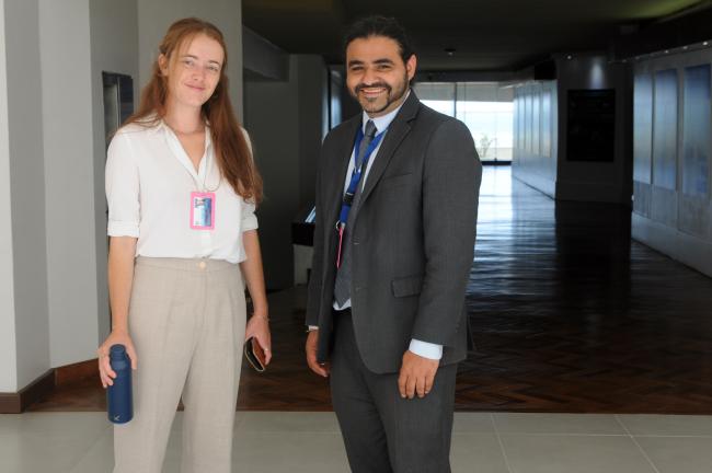 Anne-Sophie Roux, Sustainable Ocean Alliance, and Pradeep Singh, International Union for Conservation of Nature (IUCN)