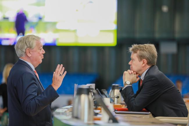 Hans Hoogeveen, the Netherlands, and Dan Leskien, CGRFA Secretariat