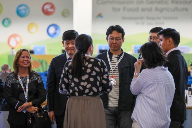 Delegates from Korea conferring