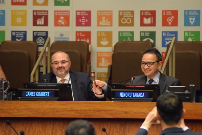 James Grabert, Director, Mitigation Division, UN Framework Convention on Climate Change (UNFCCC) and Minoru Takada, Team Leader (Energy), UN DESA