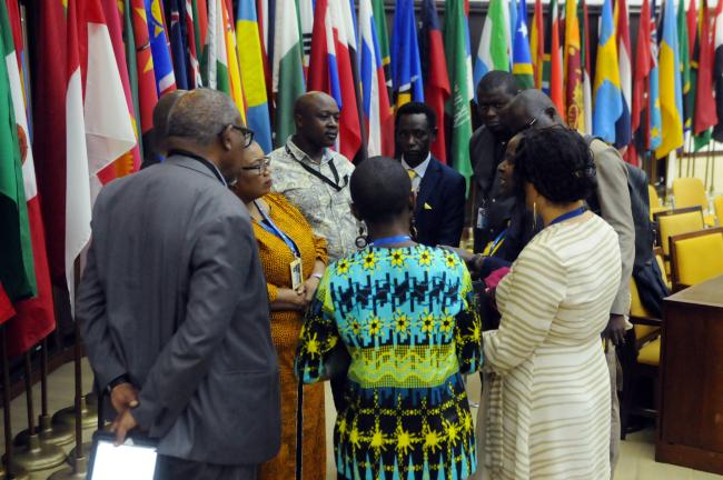 Delegates from the African group