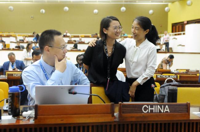 Dan Zhang, China; Xiangxin Xu, Center for Polar and Deep Ocean Development; and Wenting Zhao, China