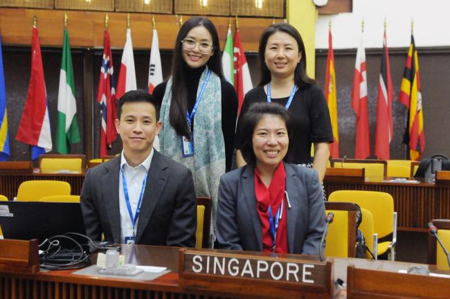 The delegation from Singapore