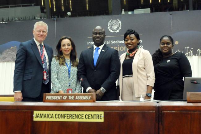 Group photo following the end of the morning session