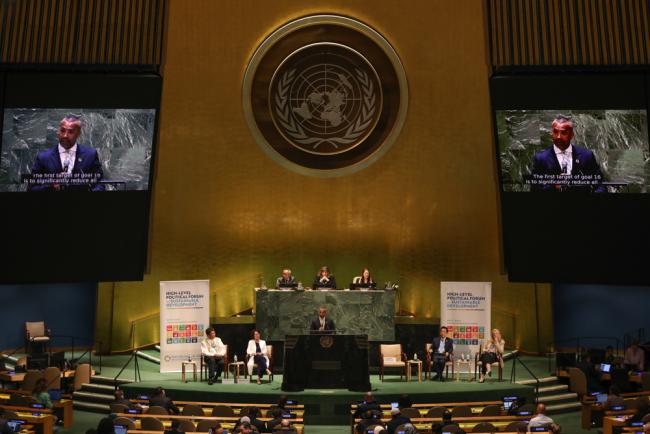 An interactive Townhall meeting, moderated by Sherwin Bryce-Pease, Bureau Chief and Correspondent, South African Broadcasting Corporation (SABC), discussed overcoming crises, driving transformation for the SDGs, and leaving no one behind