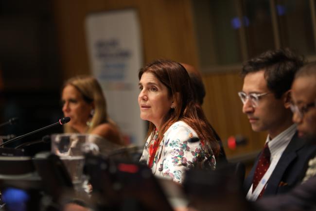 Paula Narváez, Vice President, ECOSOC, chaired the session on science, technology, and innovation (STI)