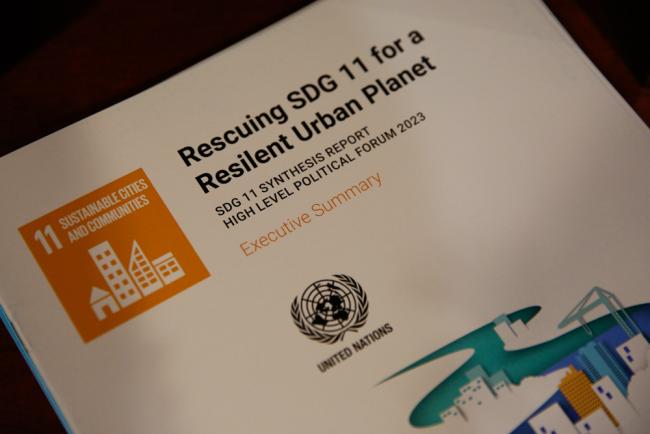 During the discussions on SDG 11, UN-Habitat shared a report on how to build a resilient urban planet