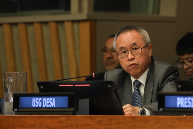 Li Junhua, Under-Secretary-General for Economic and Social Affairs of the UN