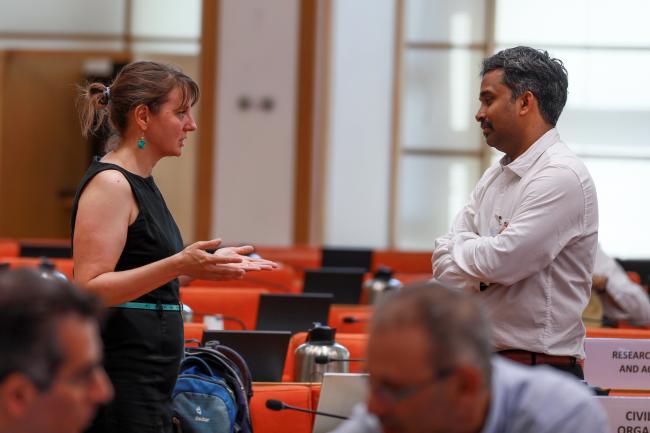 Charlotte Germain-Aubrey, Convention on Biological Diversity (CBD) Secretariat, with Nithin Ramakrishnan, Third World Network