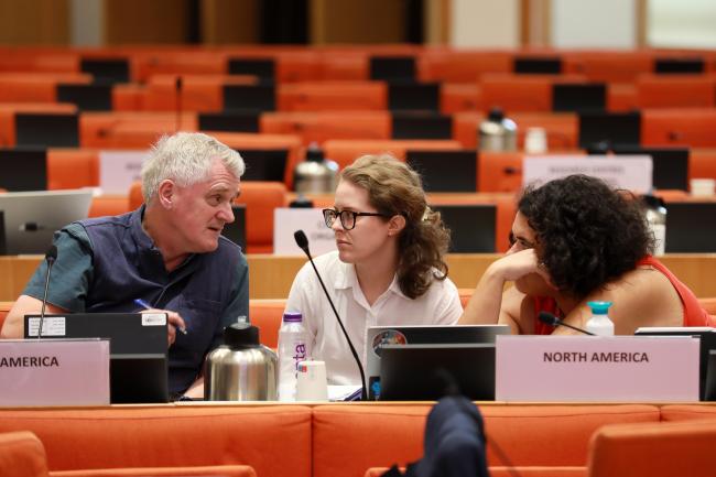 From L-R: Axel Diederichsen; Katlyn Scholl; and Priya Bhanu, North America