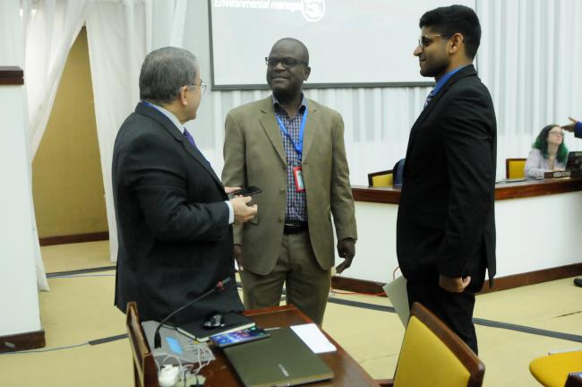 José Antonio Cabedo, Chile; Eden Charles, Special Representative of the ISA Secretary-General for the Enterprise; and Siddharth Shekhar Yadav, Vanuatu