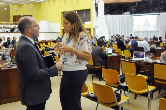 Jose Dallo, ISA Secretariat, and Patricia Pertejo Alonso, Spain