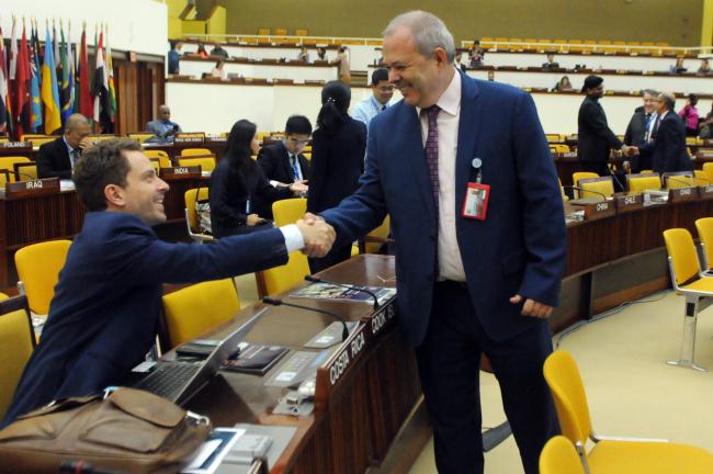 José David Sánchez Cedeño, Costa Rica, and Pablo Andres Vidal, ISA Secretariat