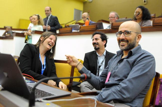 Kaja Lønne Fjærtoft, WWF International; Diego Lillo Goffreri, Interamerican Association for Environmental Defense (AIDA); and Sebastian Losada, Greenpeace International