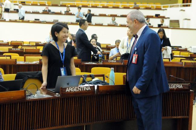 Maria Eugenia Goya, Argentina, and Pablo Andrés Vidal, ISA Secretariat