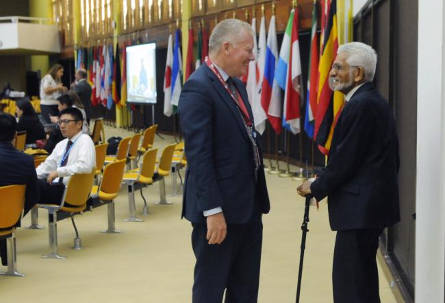 Michael Lodge, ISA Secretary-General, and Deryck Lance Murray, Trinidad and Tobago