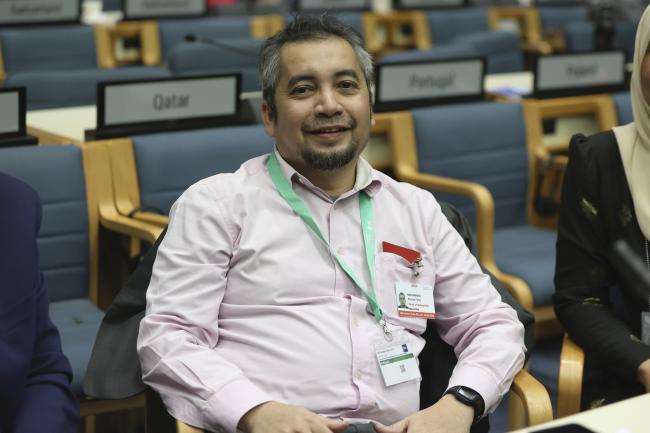 Newly-elected Task Force Bureau (TFI) member Mohd Talib Latif, Malaysia 