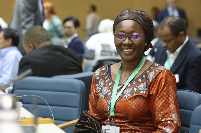 Newly-elected WGI Vice-Chair Aida Diongue, Senegal 