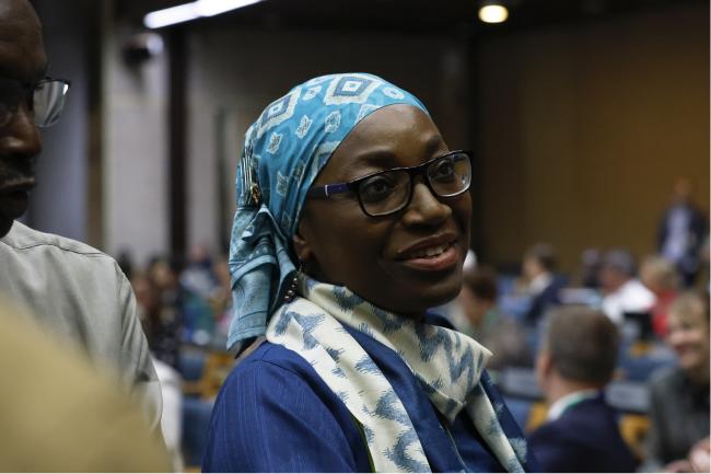 Newly-elected WGII Vice-Chair Fatima Denton, Gambia 