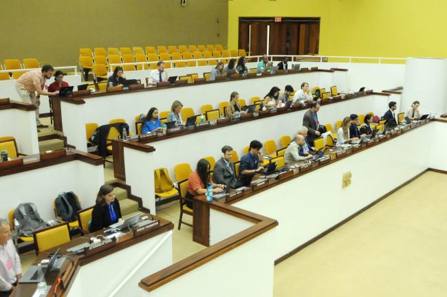 Observers during the morning session