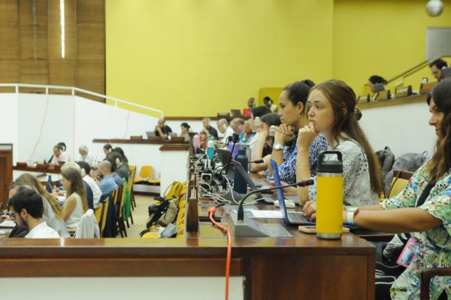 Observers during the morning session