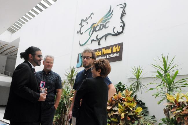 (L-R) Pradeep Singh, International Union for Conservation of Nature (IUCN); Phil McCab, Deep Sea Conservation Coalition (DSCC); Julian Jackson, The Pew Charitable Trusts; and Sofia Tsenikli, DSCC