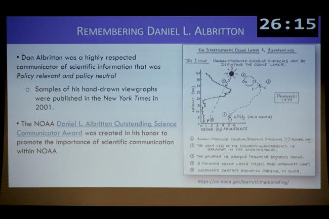 SAP slide in memory of Daniel Albritton
