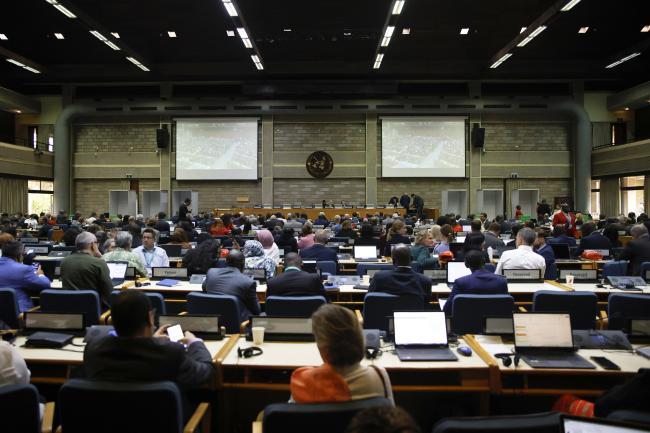 View of the room during the IPCC Chair elections