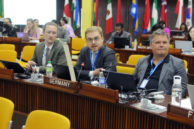 (L-R) Vincent Schnell, Clemens Wackernagel, and Harald Ginzky, Germany