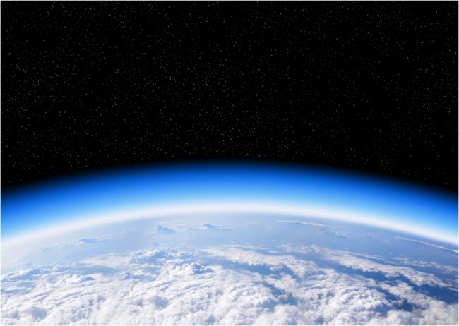 Ozone layer from space