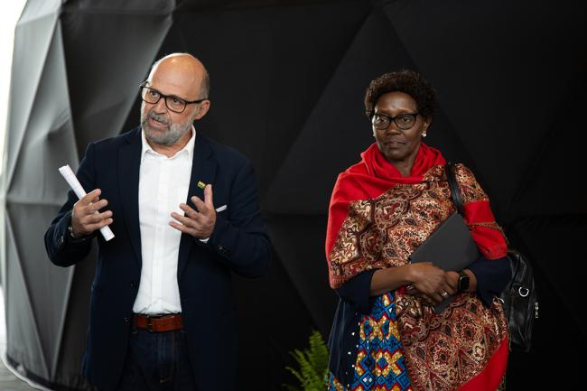 Carlos Manuel Rodriguez, GEF CEO and Chairperson, and Elizabeth Mrema, Deputy Executive Director of the United Nations Environment Programme -  GEF7 - 22 Aug 2023 - Photo