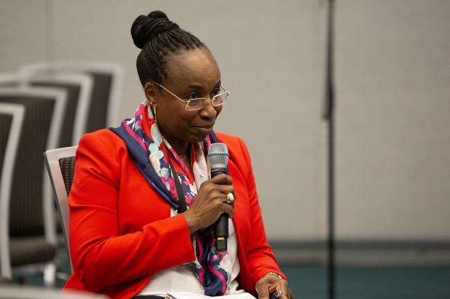 Confab 2 Fatou Haidara, Deputy to the Director General and the Managing Director of the Directorate of Global Partnerships and External Relations, UNIDO - GEF7 - 23 Aug 2023 - Photo