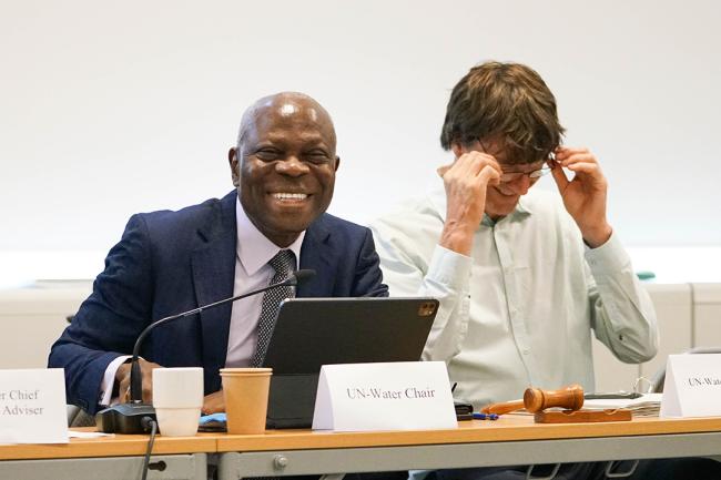 Gilbert Houngbo, UN-Water, Chair closing the meeting - UNWATER38 - 19Aug2023 - Photo