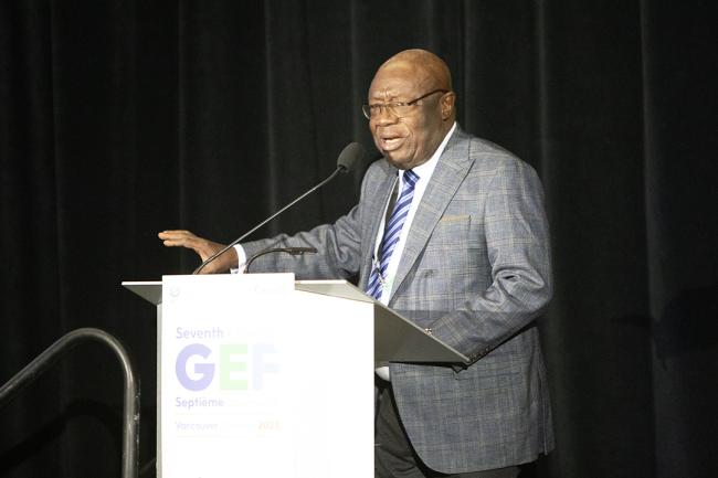 R9 -1 - Kwaku Afriyie Minister of Environment, Science, Technology, and Innovation Ghana - GEF7 - 25 Aug 2023 - Photo