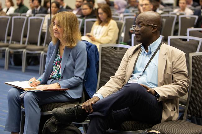 Rosina Bierbaum, GEF Scientific and Technical Advisory Panel, and Rashid Sumaila, University of British Columbia - GEF7 - 22 Aug 2023 - Photo