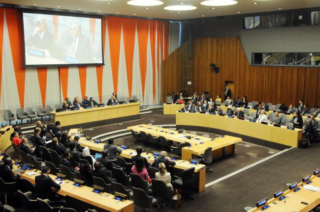 Delegates at the closing