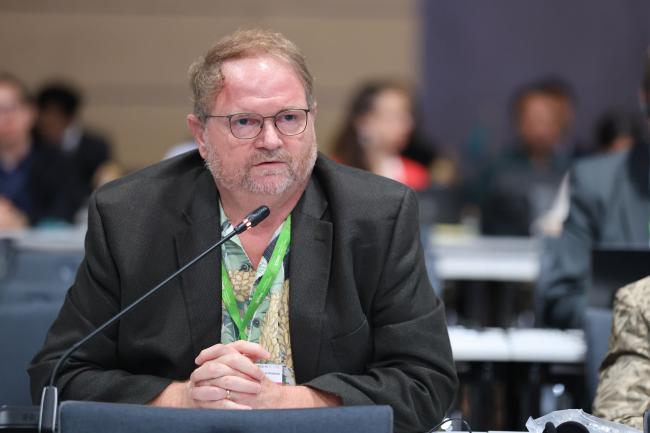 Douglas Beard, US, reporting back from Working Group 1 