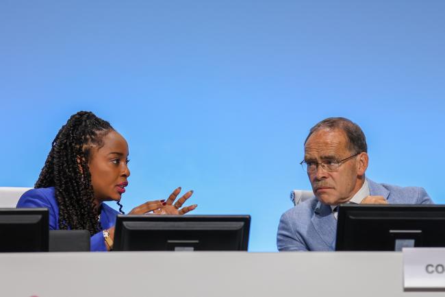 CoW Co-Chairs Keima Gardiner, Trinidad and Tobago, Reggie Hernaus, the Netherlands