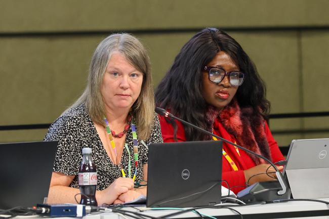 Co-Facilitators Karissa Kovner, US, and Zuki Kuei, South Africa